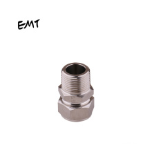 Npt bsp straight male union ss two ferrule compression tube fittings